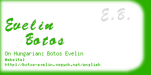 evelin botos business card
